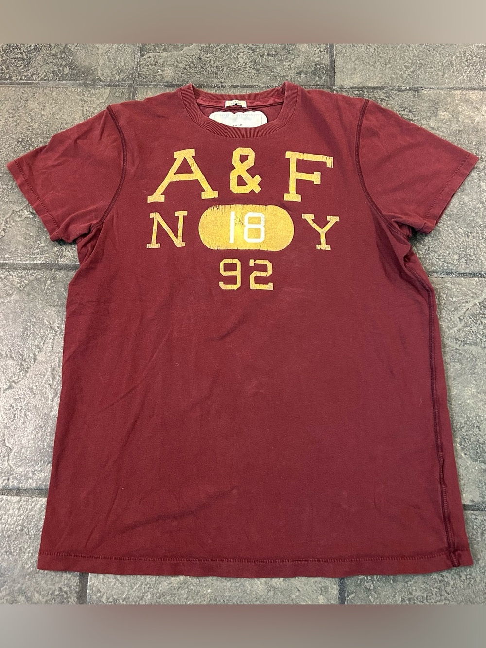 Vintage Y2K Abercrombie and Fitch Muscle Tee New York Shirt Size Men’s Large 92